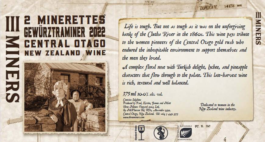 Three Miners Label - Winetopia Announces New Creative Showcase