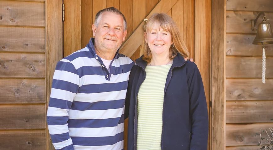 French Peak Vineyard Owners Simon and Carolyn