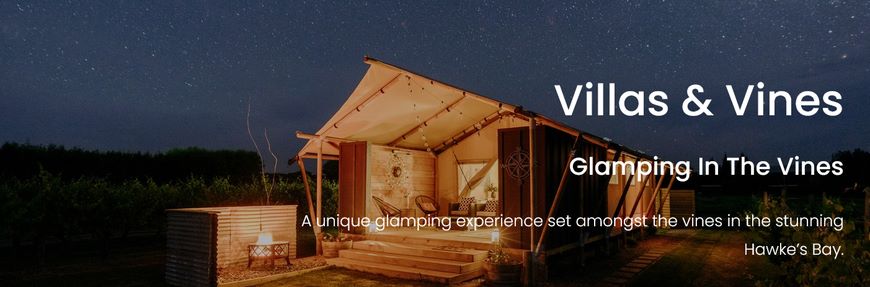 Villas & Vines at Night