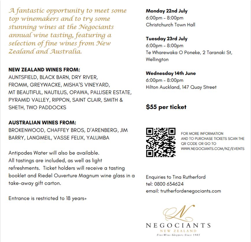 2024 Negociants Fine Wine Tour Info