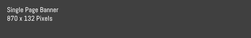 Single Page Advertising Banner