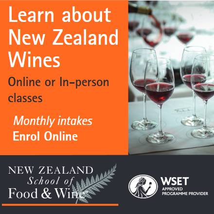 Learn About New Zealand Wines - Online or In-person classes - Monthly Intakes - Enrol Online.