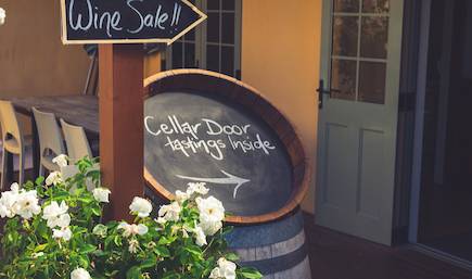Cellar Door Sign