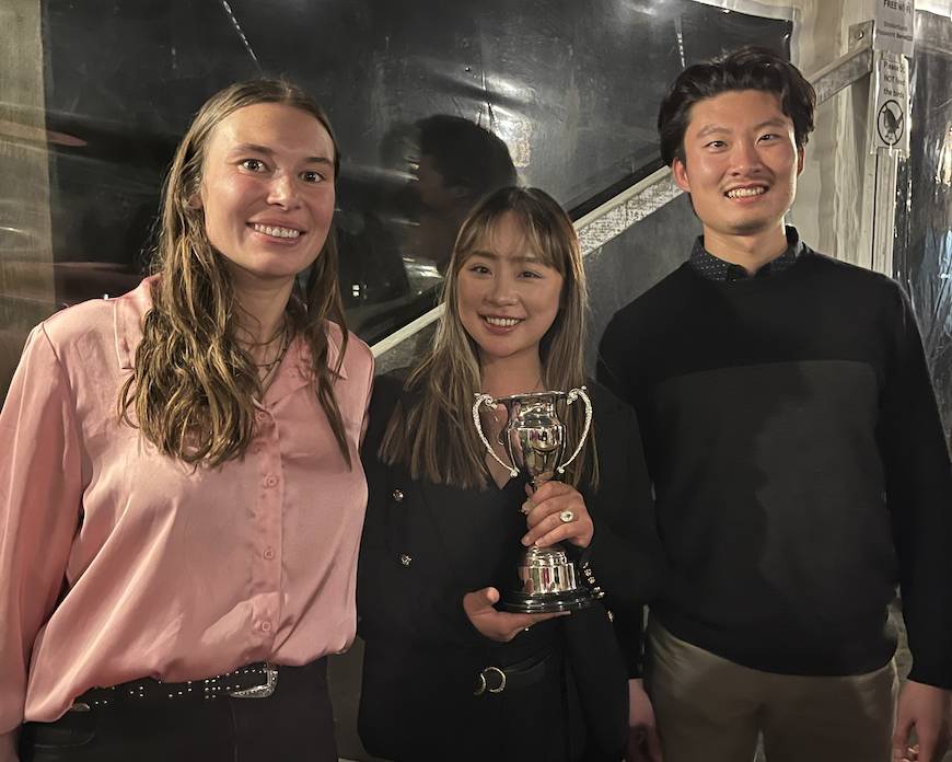 Maia Wylie, 3rd Place, Dingying Jiang Winner, and Paiqi Cao 2nd Place