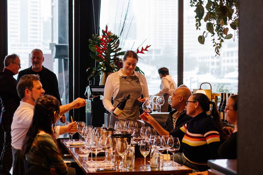 Pouring Rockburn Wines Pinot Noir