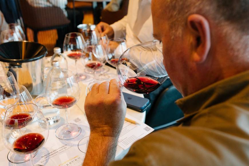 Sniffing Rockburn Wines Pinot Noir