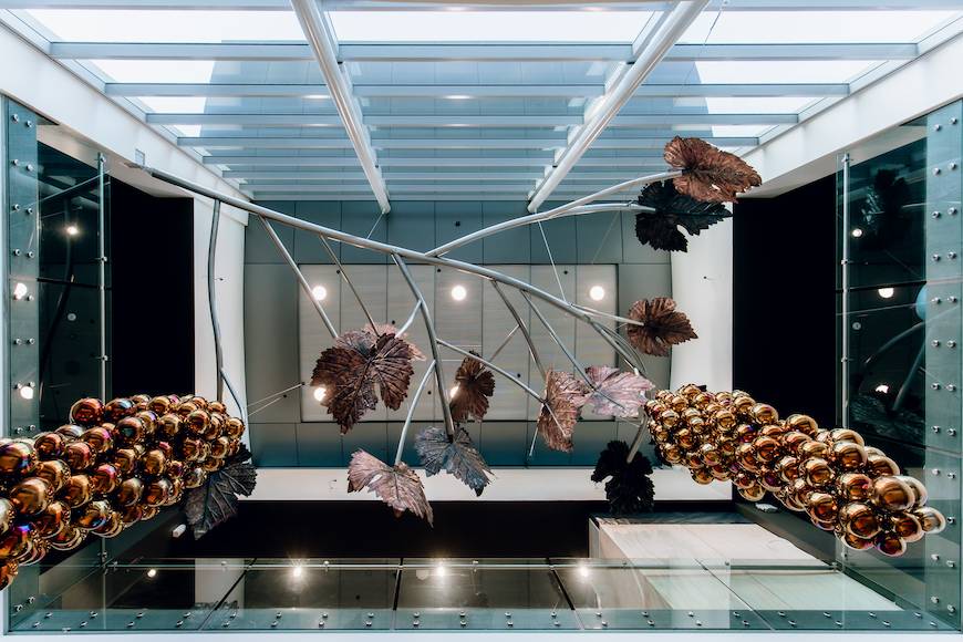 Hanging Sculpture at the Wine + Food Experience Marlborough