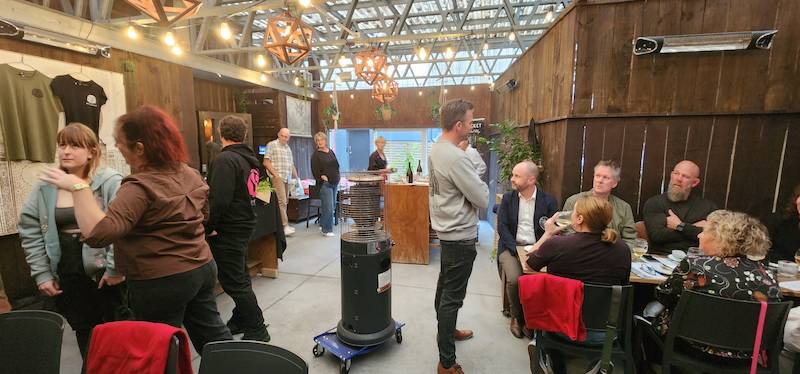 The evening ended with people who ordered wine going in the draw for a selection of wines and merch!