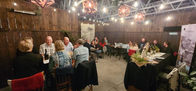 Attendees enjoying the evening