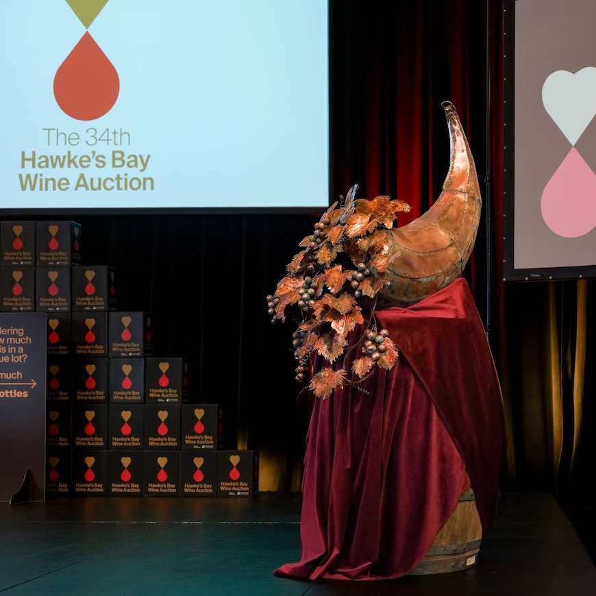 2026 Hawkes Bay Wine Auction - Perpetual Harvest Copper Sculpture