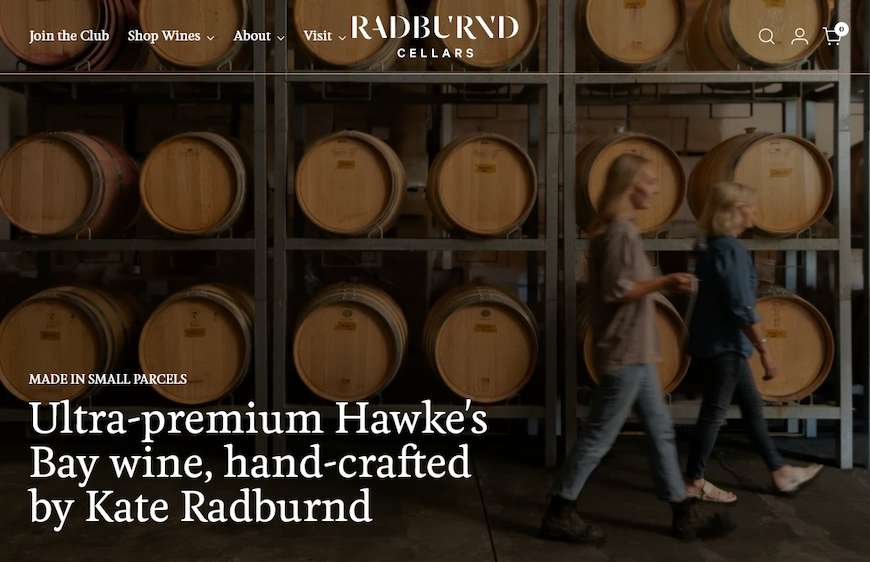 Radburnd Cellars Website